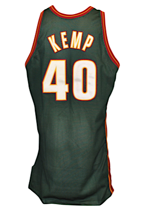 1996-97 Shawn Kemp Seattle SuperSonics Game-Used Road Jersey