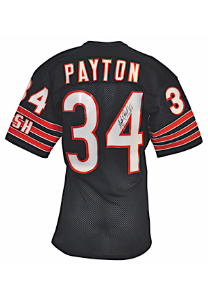 1984-87 Walter Payton Chicago Bears Game-Used Autographed Home Jersey (JSA • Graded A5)