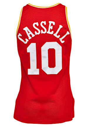 1993-94 Sam Cassell Rookie Houston Rockets Game-Used Road Jersey