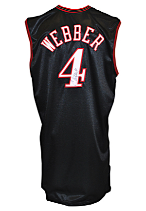 2005-06 Chris Webber Philadelphia 76ers Game-Used & Autographed Road Jersey (JSA)