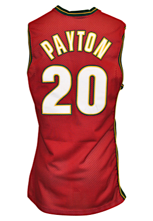 1999-00 Gary Payton Seattle SuperSonics Game-Used Alternate Jersey