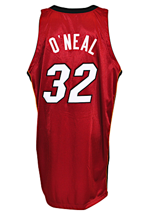 2004-05 Shaquille ONeal Miami Heat Game-Used Road Jersey 