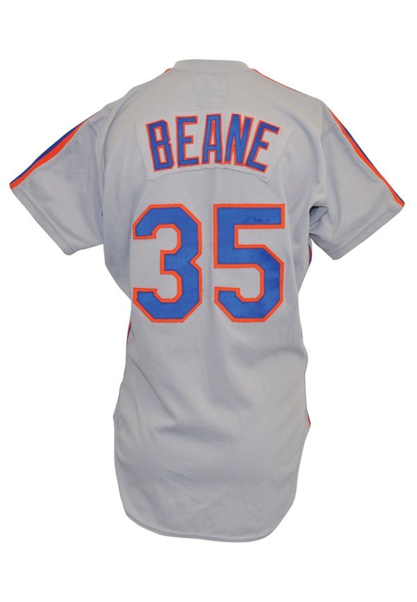 Lot Detail - 1985 Billy Beane New York Mets Game-Used Road Jersey