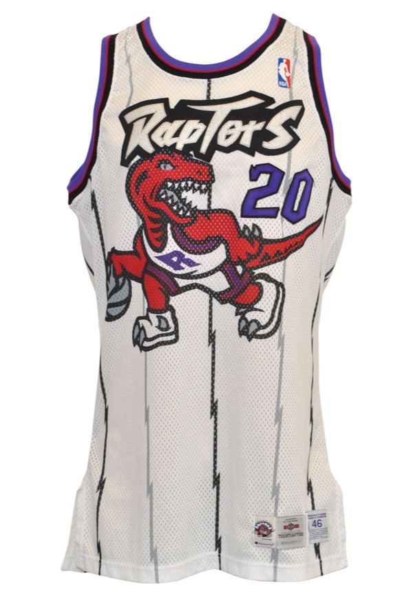 Damon Stoudamire Signed Toronto Raptors Jersey (JSA COA) 1996