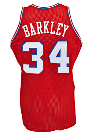 1986-87 Charles Barkley Philadelphia 76ers Game-Used & Autographed Road Jersey (JSA & PSA/DNA LOA • Great Use)