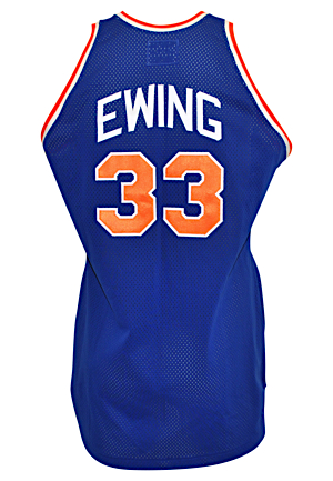 1987-88 Patrick Ewing New York Knicks Game-Used Road Jersey