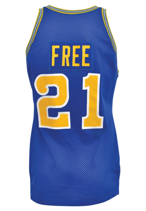 Lot Detail - 1981-83 World B. Free Golden State Warriors Game-Used Road  Uniform (2)