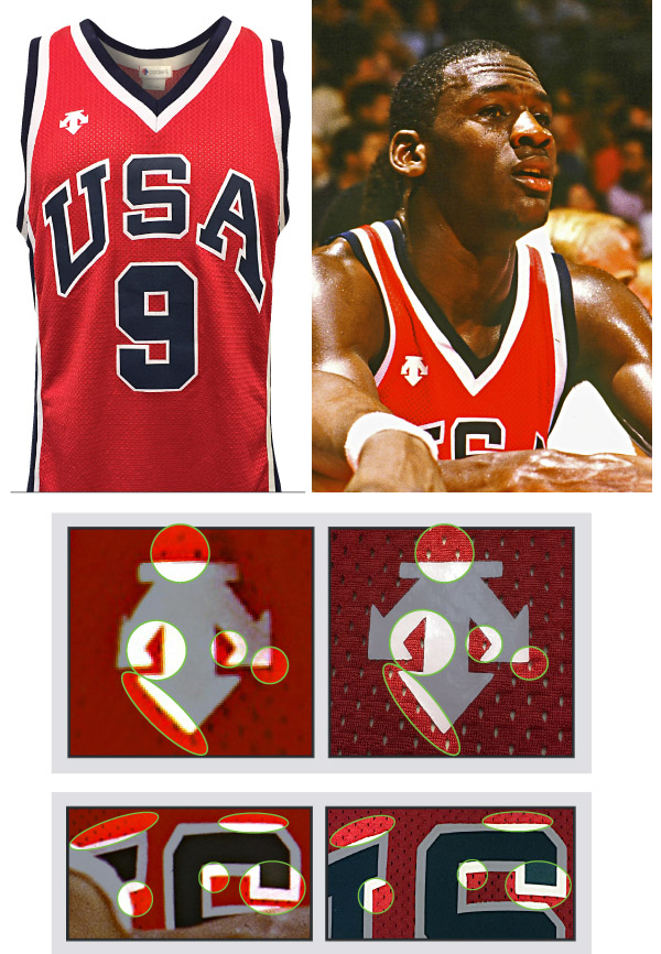 1984 Jordan Nike USA Olympic Away Jersey (front)
