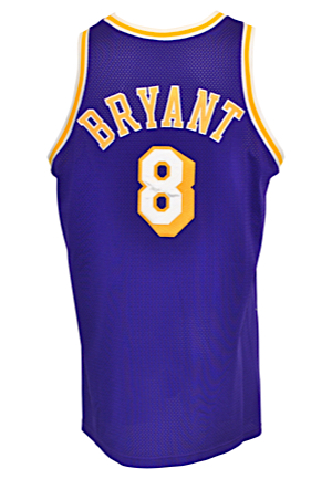 1998-99 Kobe Bryant Los Angeles Lakers Game-Used Road Jersey