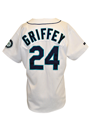 1996 Ken Griffey Jr. Seattle Mariners Game-Used Home Jersey