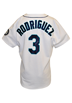 1998 Alex Rodriguez Seattle Mariners Game-Used & Autographed Home Jersey (JSA)