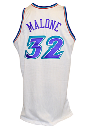 2003-04 Karl Malone Utah Jazz Game-Issued Home Jersey 