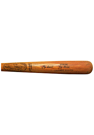 Yogi Berra New York Yankees Team Index Pro-Stock Autographed Bat (JSA • PSA/DNA)