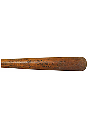 Early 1950s Bobby Doerr Boston Red Sox Team-Index Autographed Bat (JSA)