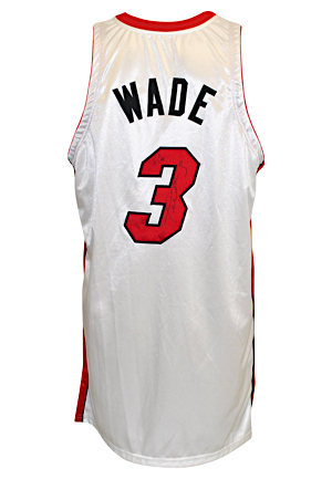 2006-07 Dwyane Wade Miami Heat Game-Used & Autographed Home Jersey (JSA)