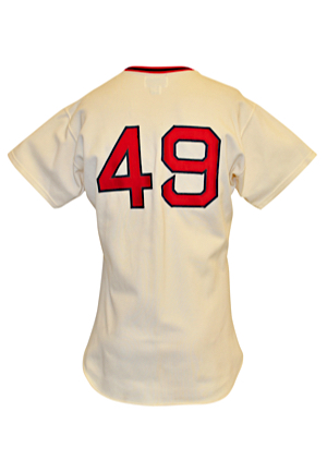 1977 Tommy Helms Boston Red Sox Game-Used Home Jersey