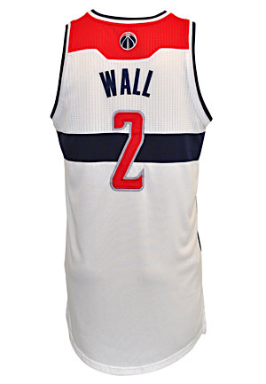 2011-12 John Wall Washington Wizards Game-Used Home Jersey