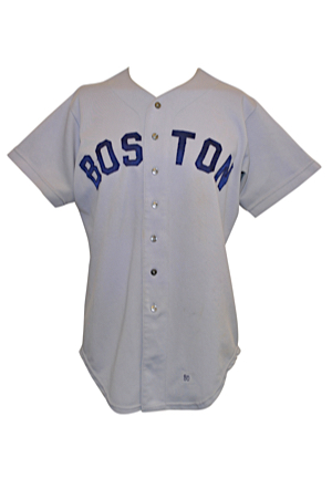 1980 Rich Gedman Rookie Boston Red Sox Game-Used Road Jersey