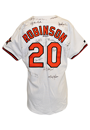 1993 Frank Robinson Baltimore Orioles MLB All-Star Game Honorary Captain Team-Issued & Dual Team-Signed Jersey (JSA • Loaded With Signatures From Both AL & NL Squads)
