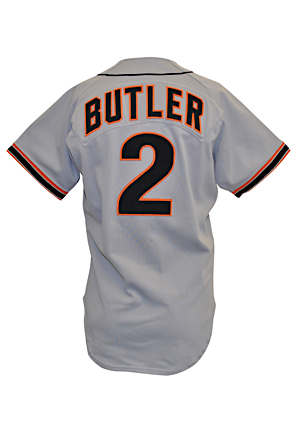 1988 Brett Butler San Francisco Giants Game-Used Road Jersey (Butler LOA)