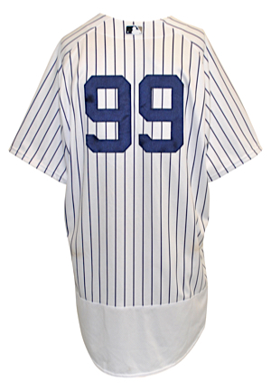 5/26/2017 Aaron Judge New York Yankees Game-Used Rookie Home Jersey (MLB Authenticated • Steiner LOA • ROY & Rookie Home Run Record Season)