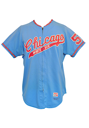Lot Detail - 1972 Terry Forster Chicago White Sox Game-Used Powder Blue  Road Jersey