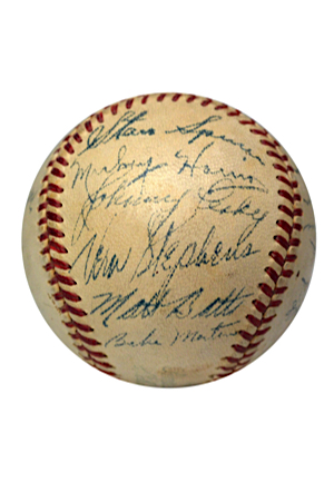1948 Boston Red Sox Team-Signed Baseball (JSA)