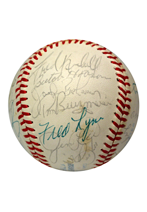 1978 Boston Red Sox Team-Signed Baseball (JSA)