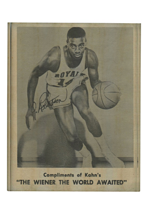 1963 Kahns Wieners Oscar Robertson Basketball Card