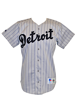 1992 Detroit Tigers Game-issued TBTC Road Jersey