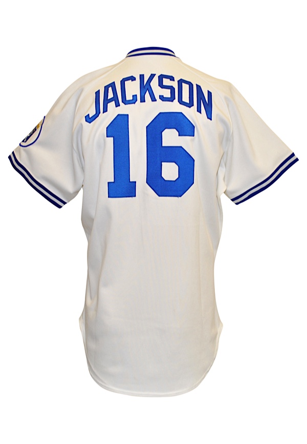 Kansas City Royals Bo Jackson Autographed Light Blue Nike Cooperstown  Collection Jersey Size XL Beckett BAS Witness Stock #218043