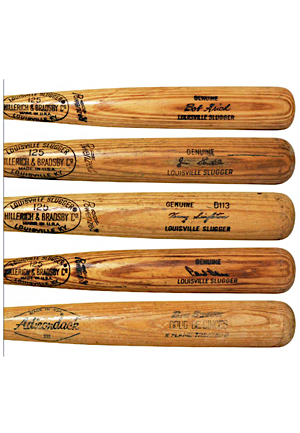 1960s-80s Baltimore Orioles Game-Used Bats — Jim Gentile, Bob Grich, Doug DeCinces, Kenny Singleton & Paul Blair (5)(PSA/DNA Pre-Cert)