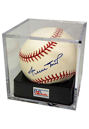 Pair Of Willie Mays Single-Signed OML Baseballs (2)(JSA • PSA/DNA Encapsulated Graded 10 & 9.5)