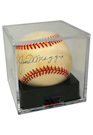 Joe DiMaggio Single-Signed OAL Baseball (JSA • PSA/DNA Encapsulated Graded 8.5)