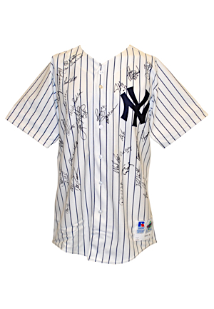 1996 Joe Torre New York Yankees Manager-Worn & Team-Signed Pinstripe Home Jersey (Full JSA LOA • Championship Season • AL Manager Of The Year • Yankees LOA Signed By Torre)