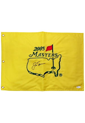 Jack Nicklaus Autographed 2005 Masters Flag (Full JSA LOA)