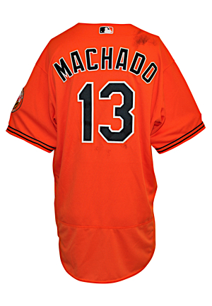 6/25/2016 Manny Machado Baltimore Orioles Game-Used Home Jersey (MLB Hologram)