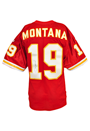 Joe Montana Kansas City Chiefs Autographed Replica Home Jersey (JSA • Upper Deck Hologram & COA)