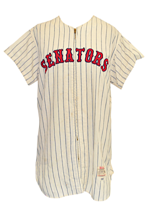 1961 Harry Bright Washington Senators Game-Used Home Flannel Jersey
