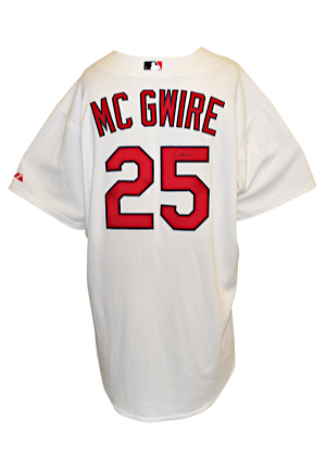 4/23/2010 Mark McGwire St. Louis Cardinals Coaches-Worn & Autographed Home Jersey (JSA • MLB Hologram • Photo-Matched)