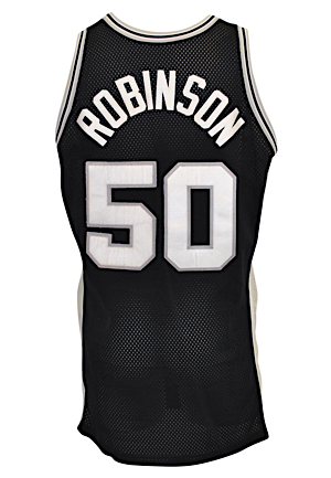 1995-96 David Robinson San Antonio Spurs Game-Used Road Jersey