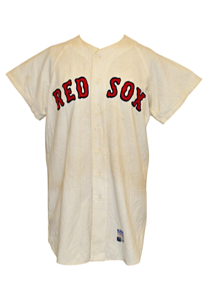 1970 Dick Schofield Boston Red Sox Game-Used Home Flannel Jersey