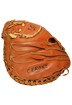 Rick Cerone New York Yankees Game-Used & Autographed Catchers Mitt & Bat (2)(JSA • Apparent Photo-Match)