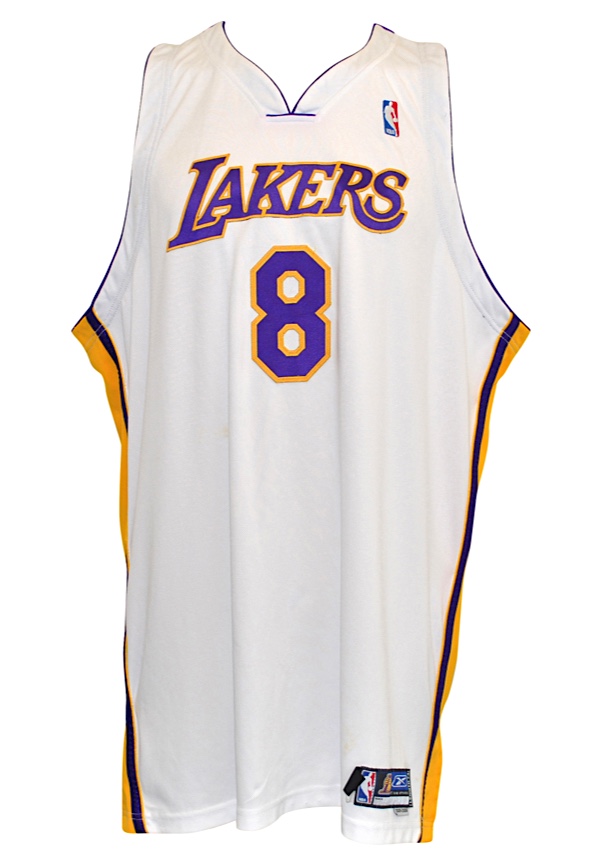 Lot Detail - 2006/07 Kobe Bryant Game-Used and Signed Road Jersey