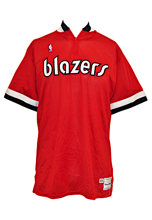 1988-89 Portland Trail Blazers Player-Worn Shooting Shirts — Danny Young & Mark Bryant Rookie (2)