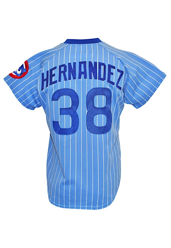 Lot Detail - 1981 Willie Hernandez Chicago Cubs Game-Used Pinstripe Road  Jersey