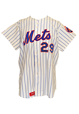 1976 Mickey Lolich New York Mets Game-Used & Autographed Pinstripe Home Jersey (JSA)