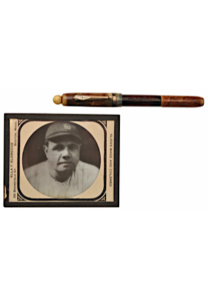 Babe Ruth Vintage Fountain Pen & Glass Negative (2)