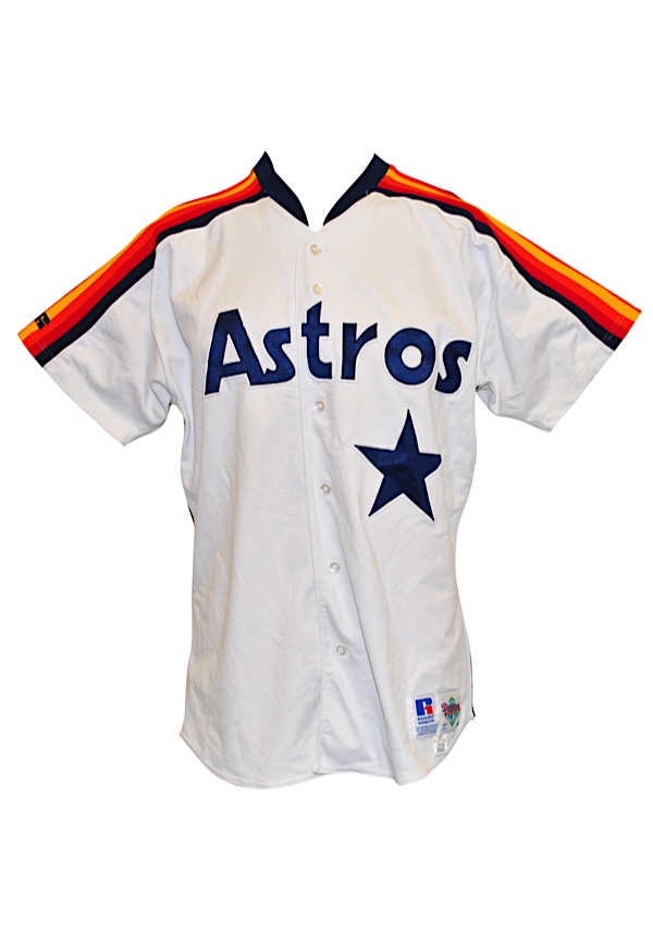 1980-90's Houston Astros Team Signed Game Jersey Jeff Bagwell Craig Bi —  Showpieces Sports