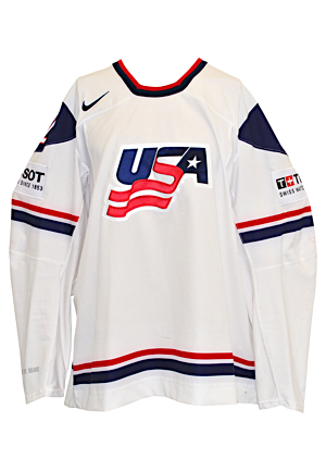 2013 Matt Hunwick United States Mens National Team Game-Used IIHF World Championship Jersey (USA Hockey LOA)